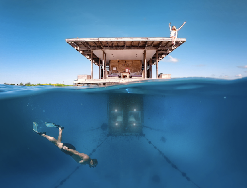 Underwater Room at Manta Resort, Pemba Island, Tanzania